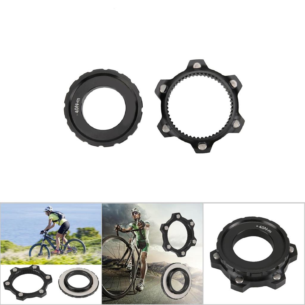 1 Pcs Mountain Bicycle Hub Center Lock Adaptor 6-Bolt Disc Brake Rotor for Bike Accessory