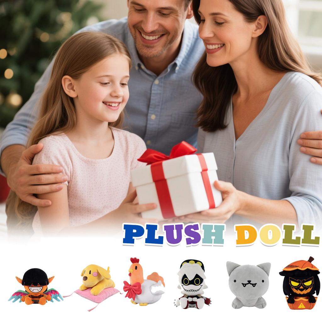 Plush Doll, Toy Gift, Cartoon , Children's Rag Doll, Children's Gift Pillow