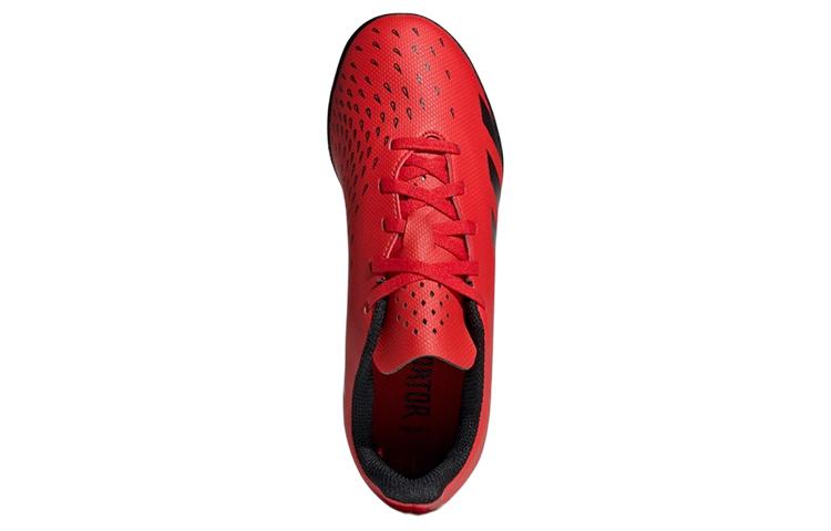 Adidas PREDATOR Freeak.4 Slip Resistant Abrasion Resistant Low top Kids' Soccer Shoes Red Black Kids' FY6342