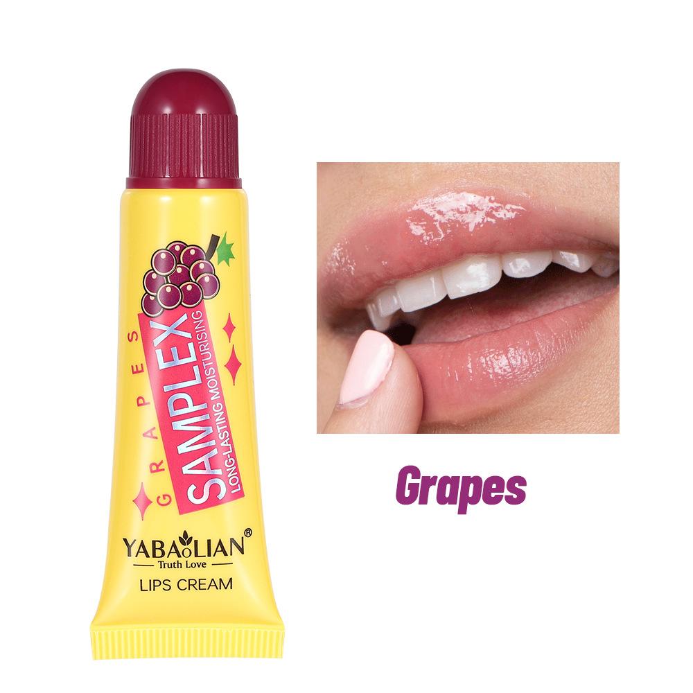 

Бальзам для губ Макияж Бесцветный бальзам для губ Увлажняющий Увлажняющий Против трещин Фруктовое масло для губ grape