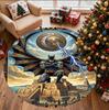 Batman Pattern Round Rug, Indoor/Outdoor Mat, for Picnic, Gameroom, Bedroom, Office, Living Room, Home Decor Carpet, Birthday Gift