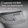 For Leapmotor B03X A10 Car Double Layered Elevated Storage Box Under The Central Control Armrest Box Double-layer Storage Box