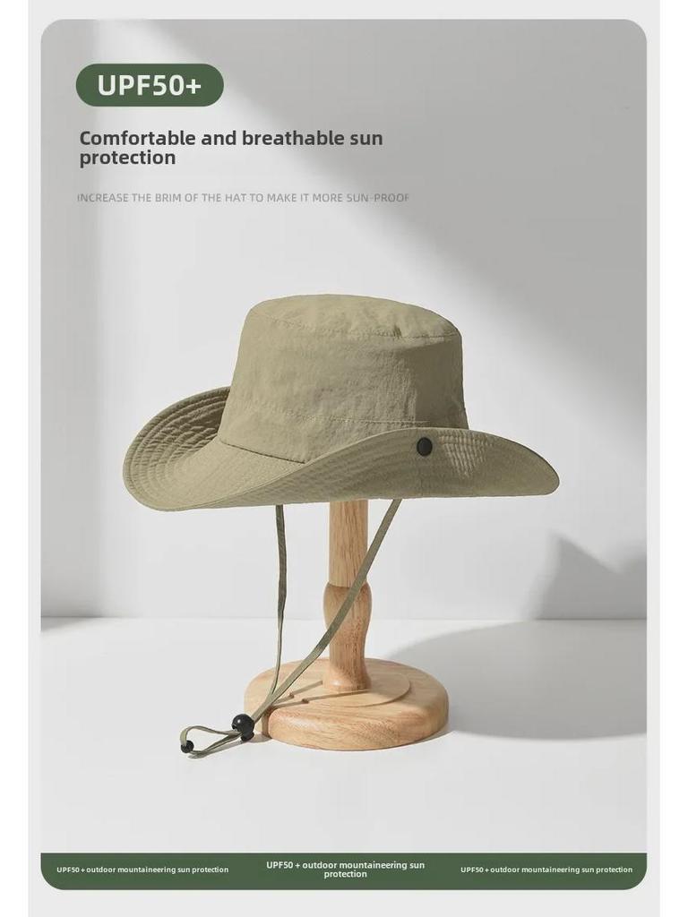 Damen Schnelltrocknender Wasserdichter Fischerhut - Japanischer Stil, Sonnenschutz, Modischer Flacher Top-Beckenhut für Outdoor-Aktivitäten