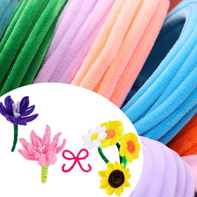Bastão de veludo flexível feito à mão para grampos de cabelo, flores, brinquedos, suprimentos de arame