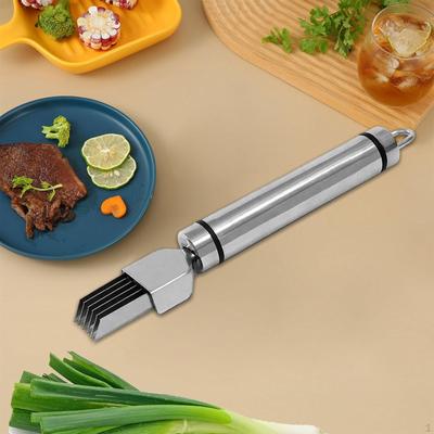 Scallion Slicer Edelstahl Compact Salat Werkzeug Seide Messer Grün Knoblauch Cutter für Hotel
