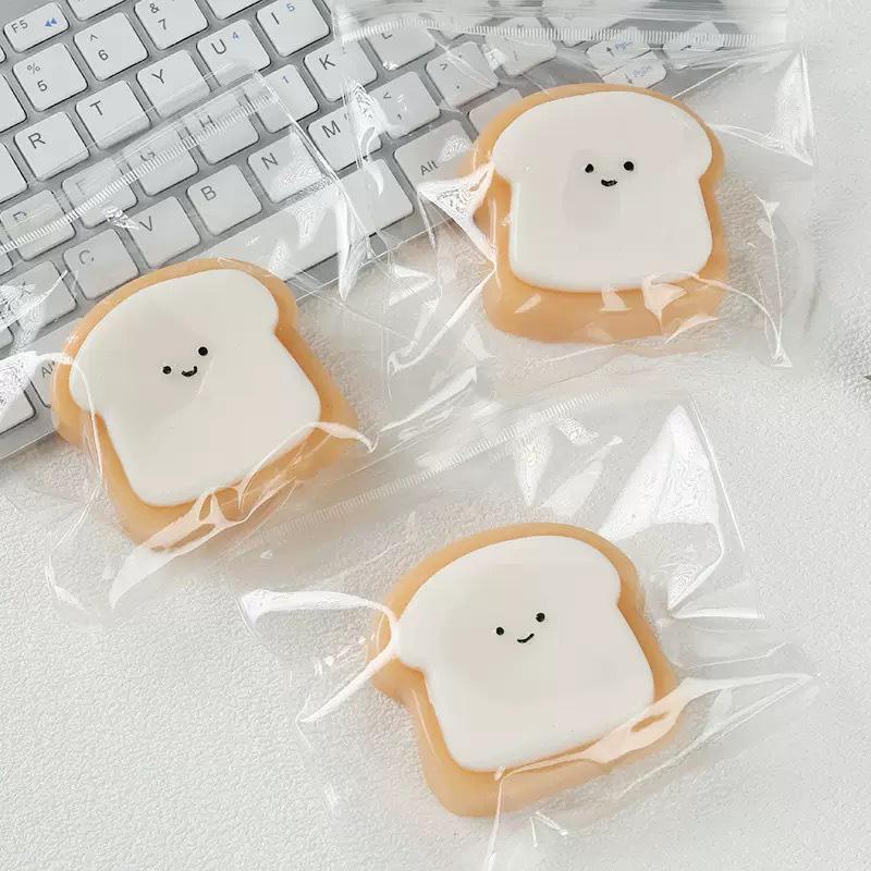 Creative Soft Taba Toast Squishy Toy Kawaii Slow Rebound Stress Relief Sensory Squeeze Fidget Toys For Adults Kids Holiday Gifts