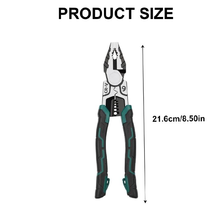 Easy Use 9inch Locking Pliers Wire Stripper Twisting Cutting Stripping for Hand Tool Enthusiasts Daily Maintenance Tasks