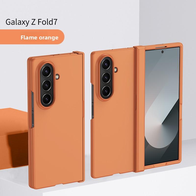 PC Skin Texture Hard Shell Hinge Protection Phone Case for Samsung Galaxy Z Fold 7 6 5 3 4 ZFold7 Full Package Protective Cover