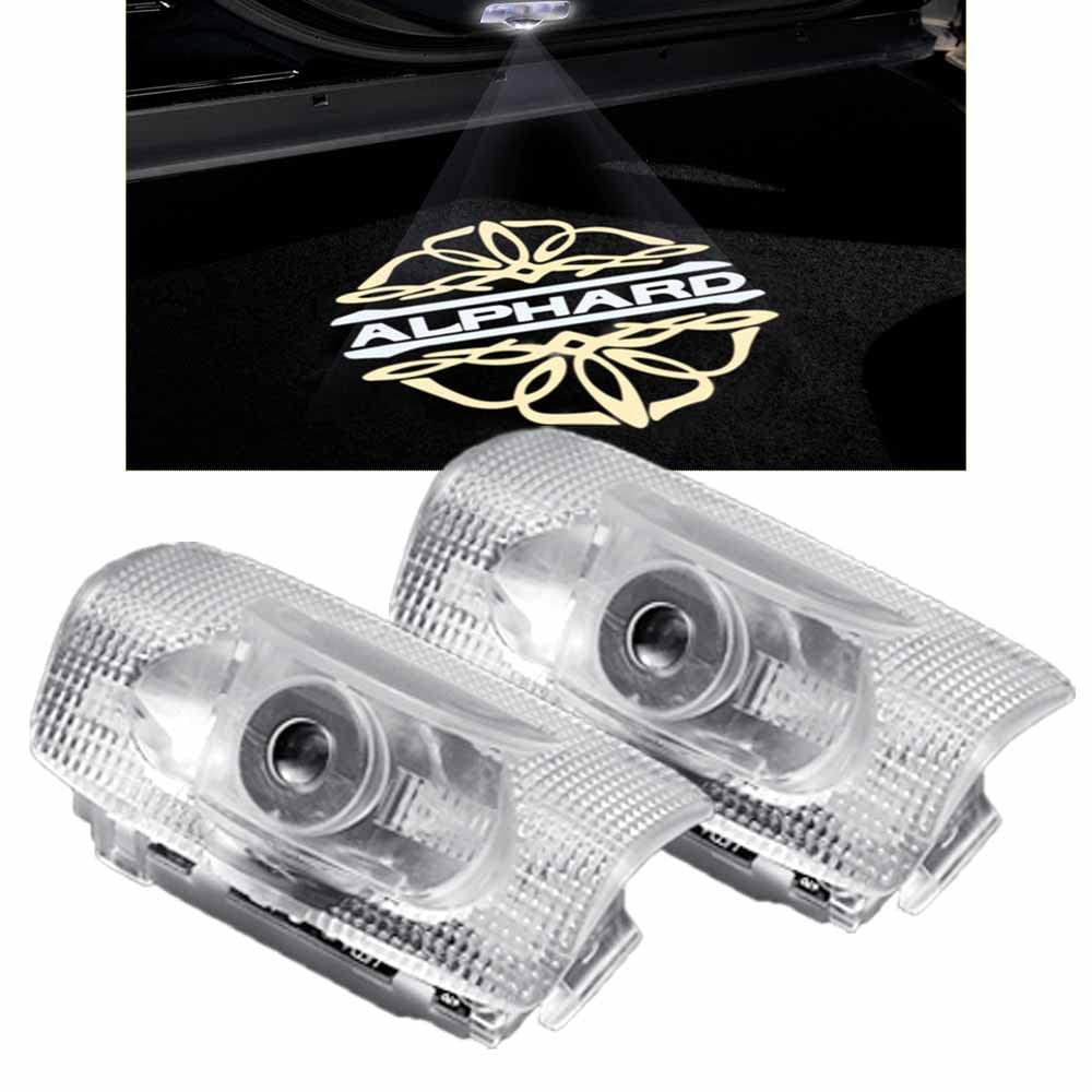 Ltsplay Car Courtesy Lights, Welcome Door Lights, Laser Logo Lights, LED Logo Projection, Angle Adjustment Function, Set of 2