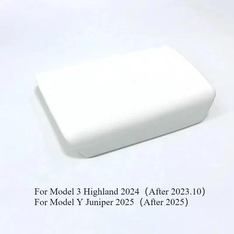 For Tesla Model 3 Model Y Juniper 2025 Central Console Armrest Cover TPE Wear-Resistant Armrest Box Protector Car Accessories