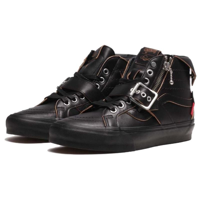 Vans Shane Gonzales X  Sk8 Reissue Durable Breathable High-Top Skate Shoes Unisex Sneakers Black VN0A7Y14BKA1