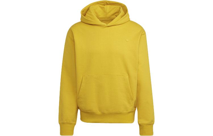 Adidas Originals Blue Version Collection Sweatshirts Unisex Yellow Hooded Moderate Regular HF6377 XL