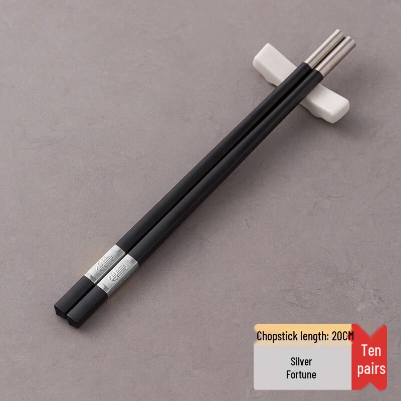 Xiehe Reusable Alloy Chopsticks with Disposable Heads