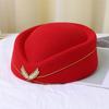 Cap Ear Of Wheat Airline Uniform Caps Stewardess Berets Hat Air Hostesses Hats Felt Beanie Hats