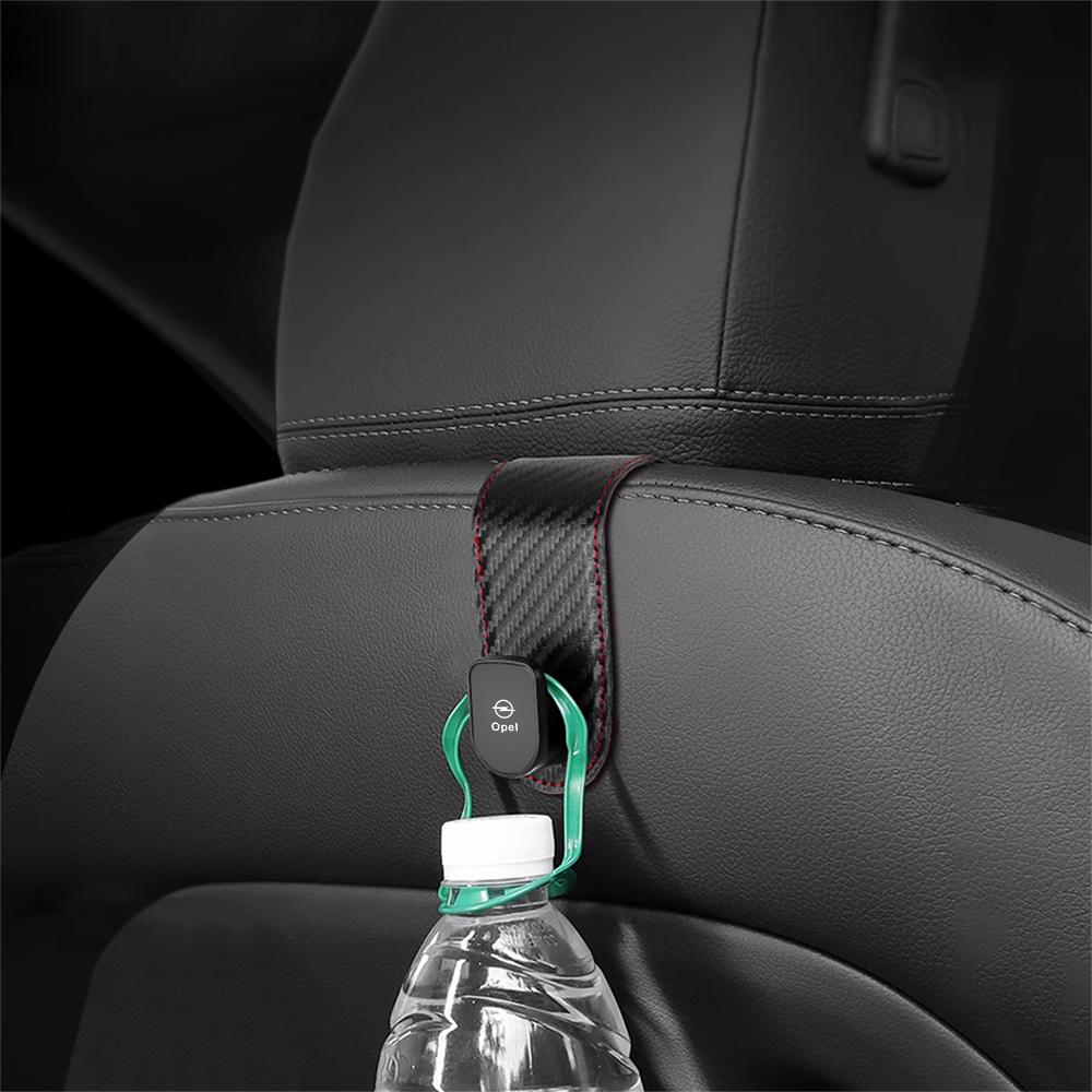 Car Rear Seat Back Hooks Headrest Hanger Clip Storage Car Interior Accessorie For Opel Astra Insignia Mokka Zafira Car Valve Cap