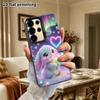 Phone Case: 2D Flat Samsung Galaxy A34 A35 M05 M06 S20 S22 S21 FE Plus 5G Protective Case, Couples Style, Gradient Little Bunny, Christmas and Hallowe