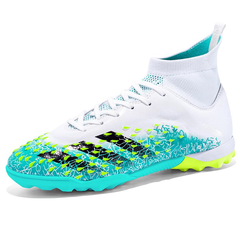 Mandarin Duck Large Size High Top Football Shoes New Men'S And Women'S Training Shoes Student Football Shoes Long Nails Broken Nails Shoes