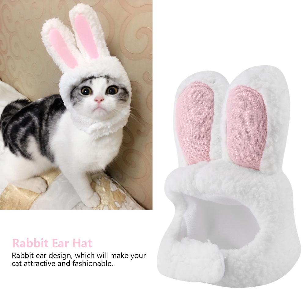 Professional Rabbit Ear Hat Cute Pet Costume Cosplay Cat Cap Accessaries