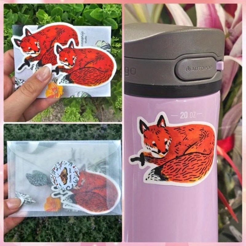Red Fox Animal Sticker - Waterproof Vinyl Sticker