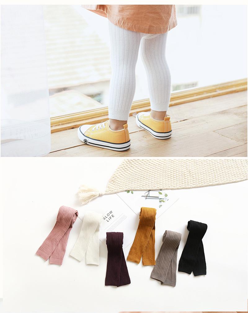 Korean Style Children's Candy Color Tights – Spring & Autumn Baby Leggings