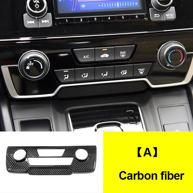 For Honda CRV CR-V 5th 2017 2018 2019 2020 2021 2022 ABS Car Air Conditioning Control Knob Panel Trim Cover Interior Accessories
