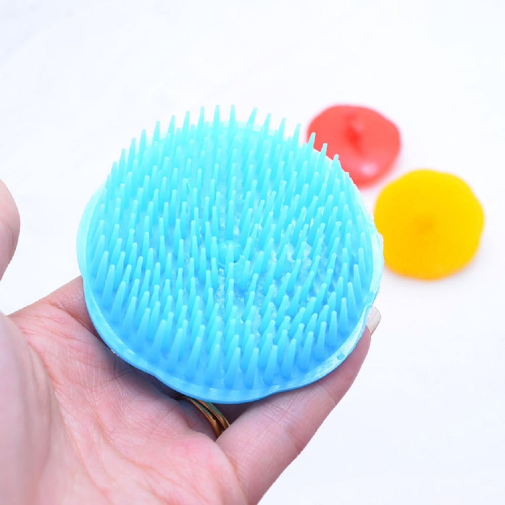 Silicone Shampoo Scalp Shower Body Washing Hair Massage Massager Brush Comb