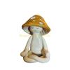 KX4B Fairys Garden Statue Table Centrepieces Miniature Meditations Mushroom Figurines