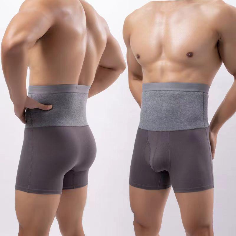 Męskie bokserki zimowe z aksamitu o wysokim stanie w dużych rozmiarach dla mężczyzn w średnim i starszym wieku