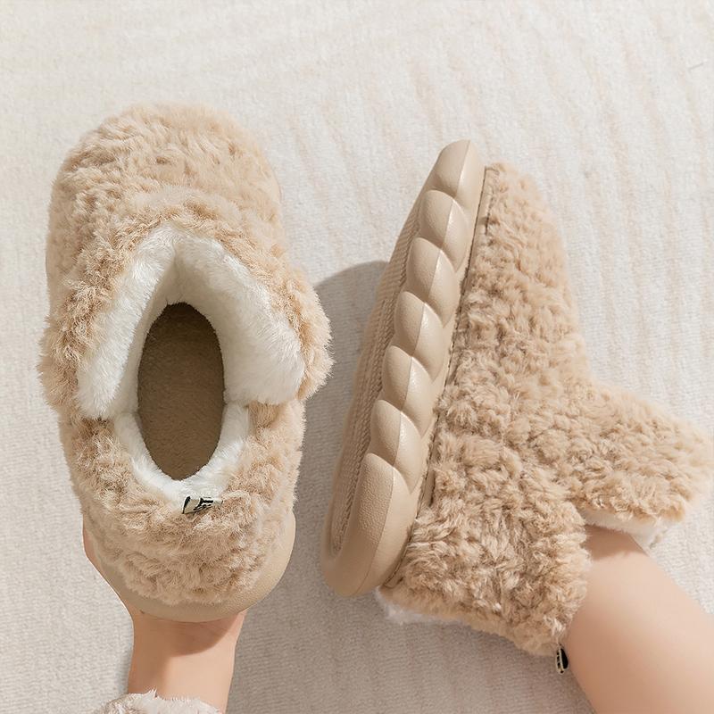 Damen Hausschuhe EVA Memory Foam Gemütlich Weich Leicht Mädchen Kurze Stiefel Warm Winter Flauschige Hausschuhe
