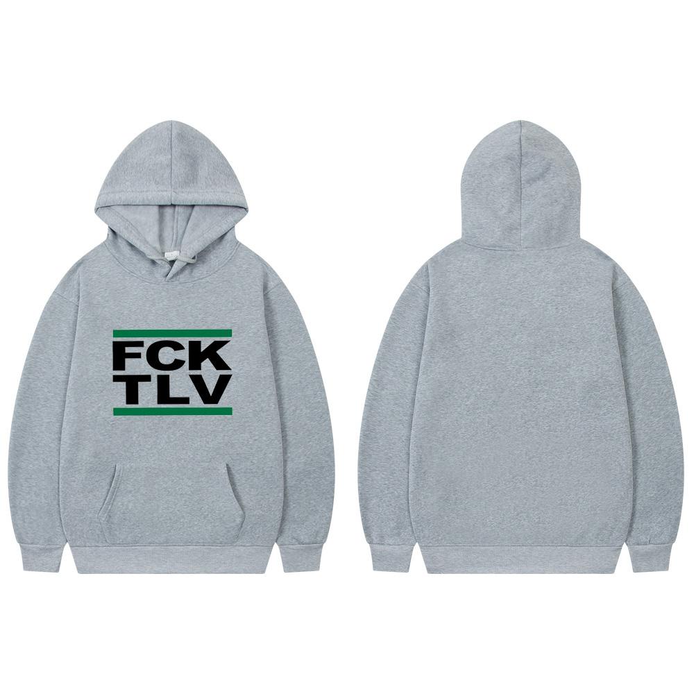 FCK TLV 2D Print Sweatshirts Women Unisex Fashion Hoodie 