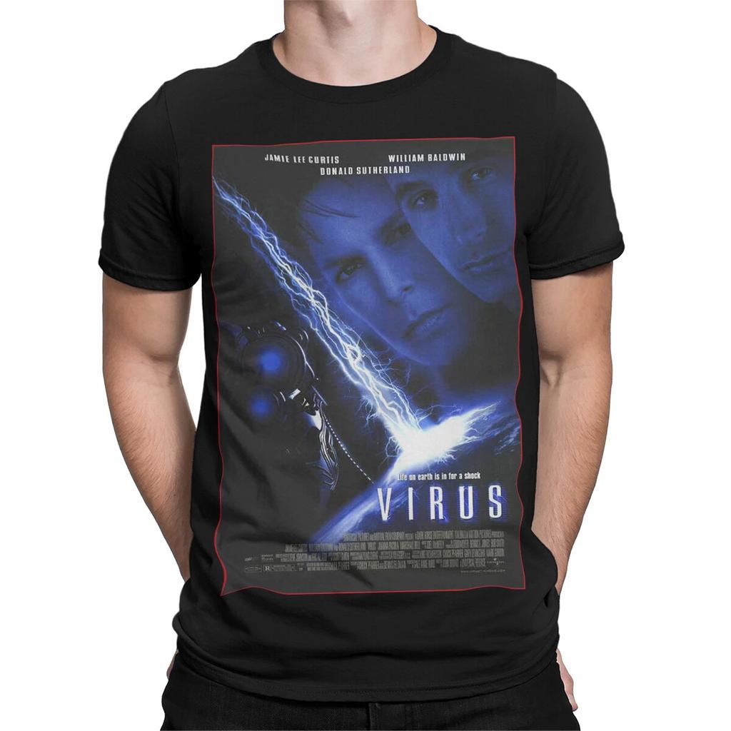 Virus Movie Sci Fi Horror Jamie Lee Curtis William Baldwin Mens T-Shirt Womens