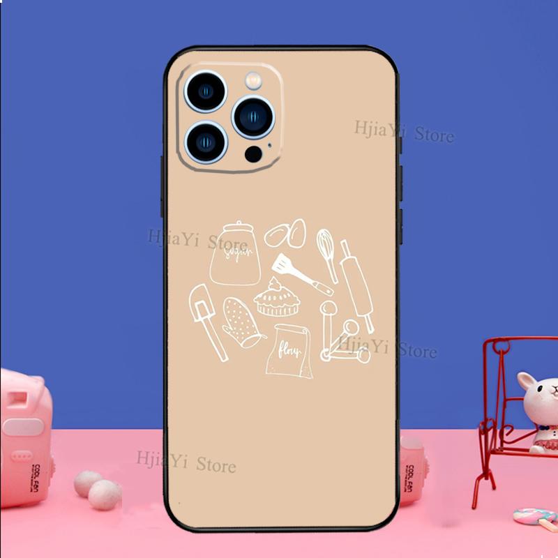 Baking Cook Chef Case For iPhone 16 15 13 14 Pro 12 11 14 Pro Max Plus XR XS Max X 12 13 Mini SE2 Cover Shell