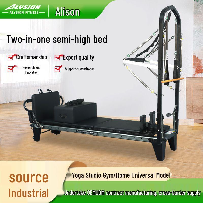 Pilates Women's Semi-High Aluminum Yoga Bed with Full Track 