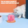 Chirping Ball Cat Toy Fluffy Plush Balls with Sound Interactive Pom Pom Balls Kitten Kicker Toy with Catnip for Indoor Cats