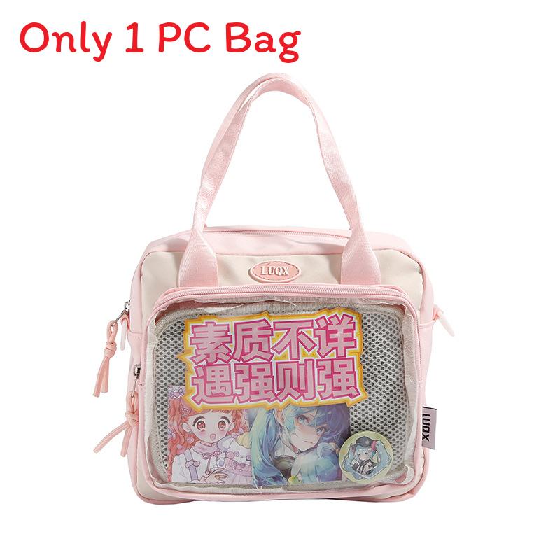 

Simplified Style Shoulder Bag Outdoor Leisure Crossbody Bag Transparent Itabag розовый