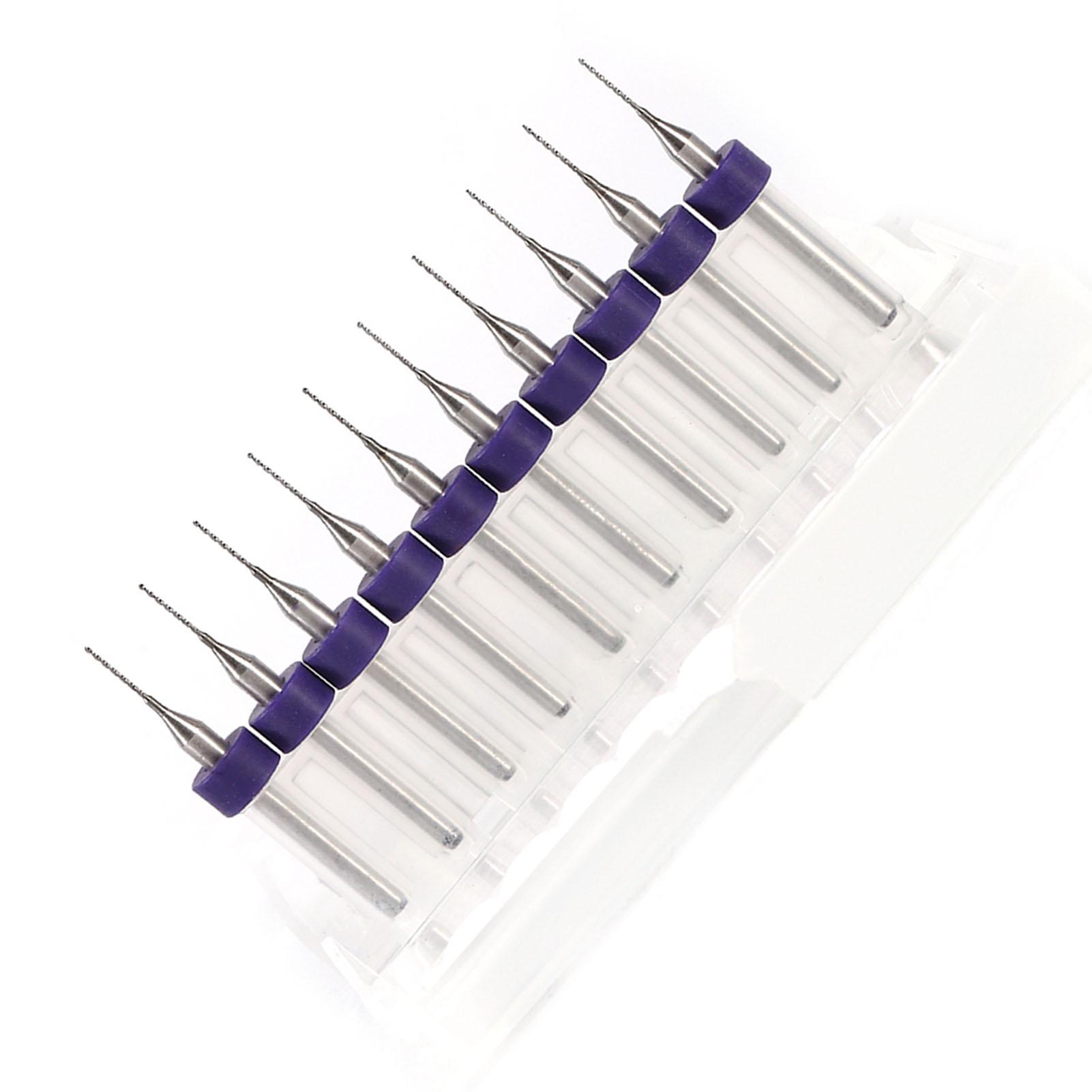 

10pcs PCB Print Circuit Board Carbide Micro Drill Bits Tool Set for CNC SMT Type 2