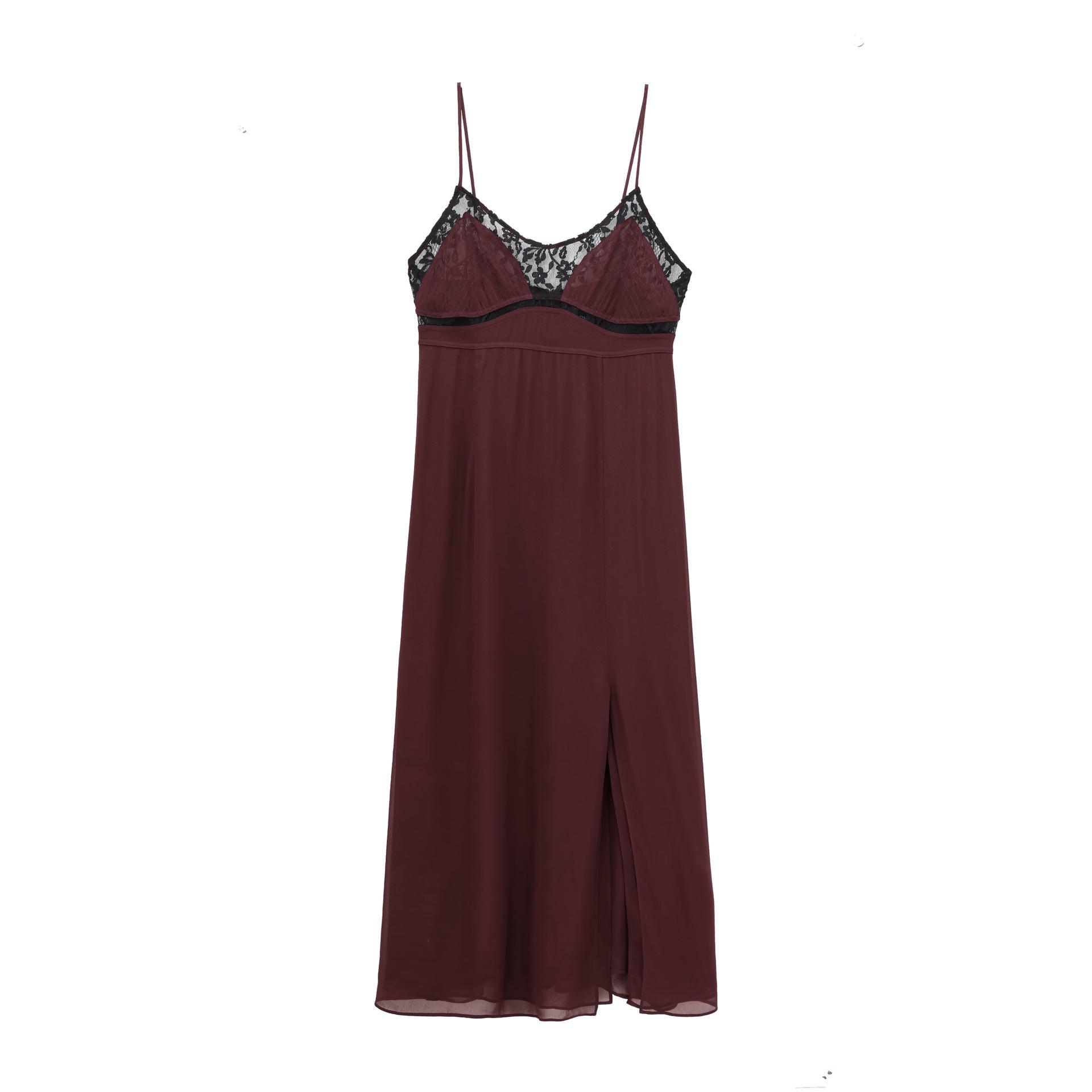 

Женское кружевное платье на бретелях европейского и американского дизайна во французском стиле, на весну и осень Medium