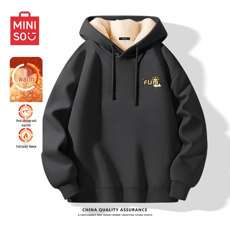 MINISO Men's Heavyweight Hooded Sweatshirt
