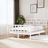 VidaXL Bed Frames White Solid Pine Wood 150x200 Cm Extra Large 3101354