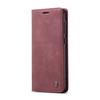 For Samsung Galaxy S25 Case CASEME 013 Series Card Holder Stand Leather Phone Cover