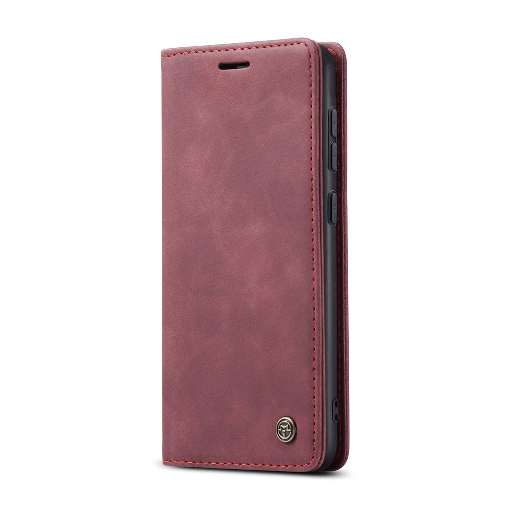 For Samsung Galaxy S25 Case CASEME 013 Series Card Holder Stand Leather Phone Cover