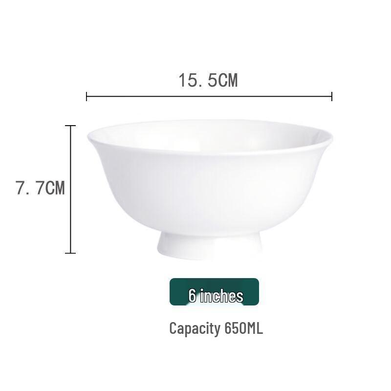 Linpan Bone China High-Foot Ceramic Bowls