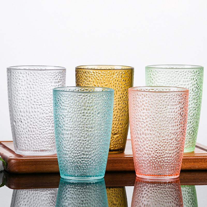 Drinkware Acrylic Acrylic Glasses 210/300/360ml Stackable Drink Cup Transparent Unbreakable Tea Cup Bar