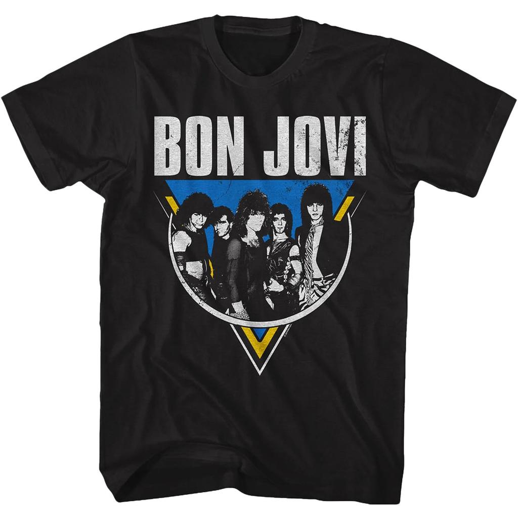 2026 New Summer Metal Bon Jovi Rock Band Casual TShirt Unisexs and Womens Band Brand High Quality Oversized Top