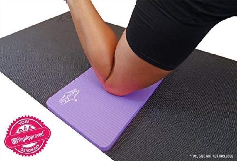 SukhaMat Yoga Knee Pad Cushion Best Exercise Knee Pad Eliminate Pain During Yoga or Exercise Extra Padding Support for Elbows Complements Your Yoga
