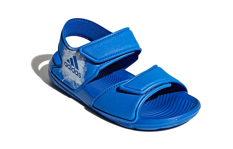 Adidas Altaswim Synthetic Leather Children's Sandals Blue White Children Aged 3 7 Years Old BA9289