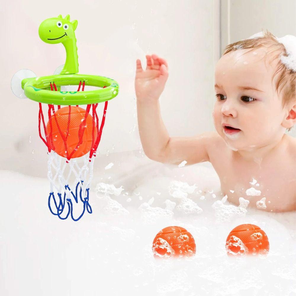 Bath Toys Bath Basketball Hoop Suction Cup Bathtub Water Play Set  Education Toys