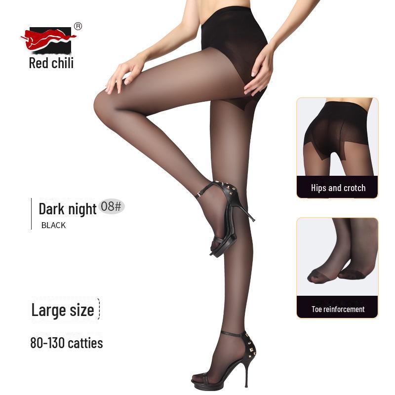Red Pepper Women's Durable 30D Thin Velvet Stockings - Sexy Black Silk Pantyhose for Beautiful Legs