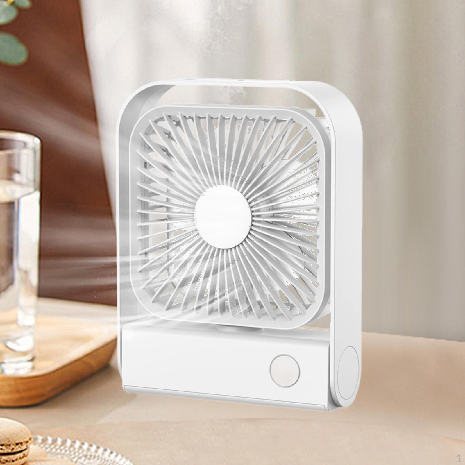 

Настольный вентилятор перезаряжаемый портативный мини USB дорожный складной офисный настольный белый