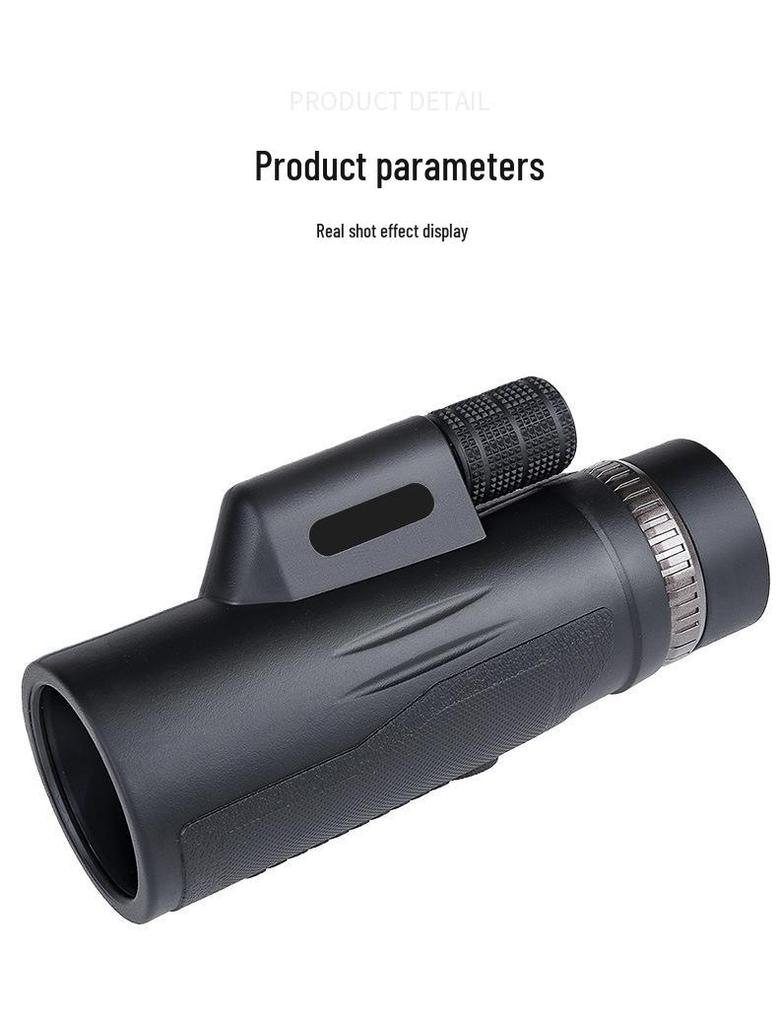 12X50 Monocular Telescope: Large Aperture, Low-Light Night Vision, High Magnification, HD Mobile Phone Compatible.